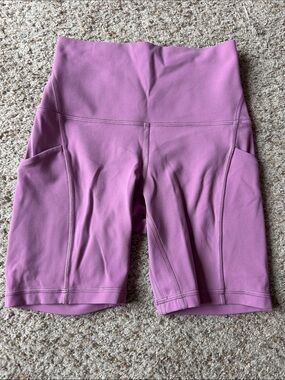 Women’s High-Waist Pink Bike Shorts